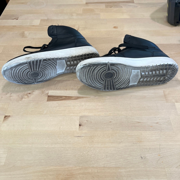 Black High Top Sneakers Size EU 39 / US Women’s 8 / Men’s 6.5 - Picture 6 of 7